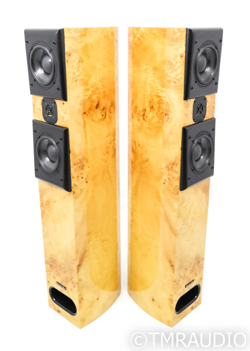 Acoustic Zen Adagio Floorstanding Speakers; Golden Burl Pair