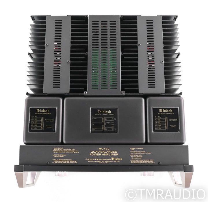 McIntosh MC452 Stereo Quad Balanced Power Amplifier; MC-452