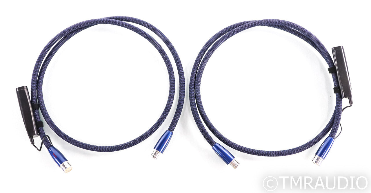 AudioQuest Water XLR Cables; 1.5m Pair Balanced Interconnects; 72v DBS