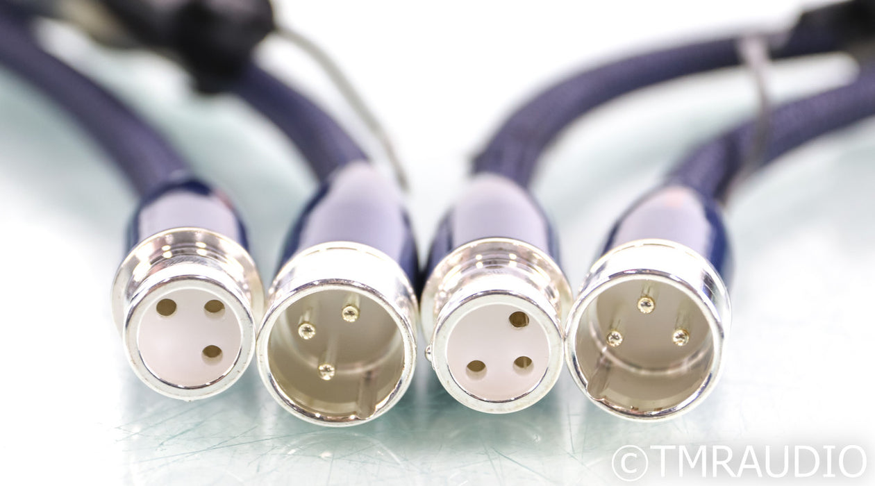AudioQuest Water XLR Cables; 1.5m Pair Balanced Interconnects; 72v DBS