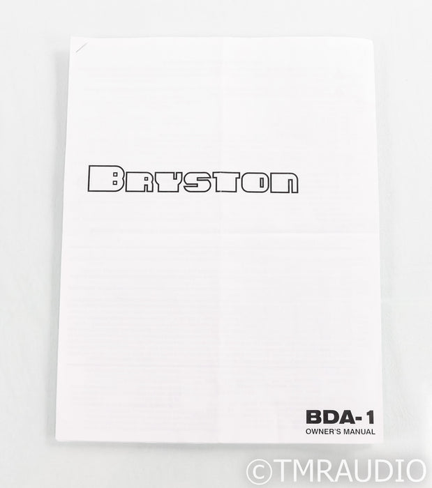 Bryston BDA-1 DAC; Silver; 17"; BDA1; Rev 3; D/A Converter (No Remote)
