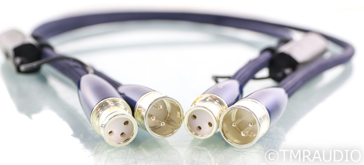 AudioQuest Water XLR Cables; 1m Pair Balanced Interconnects