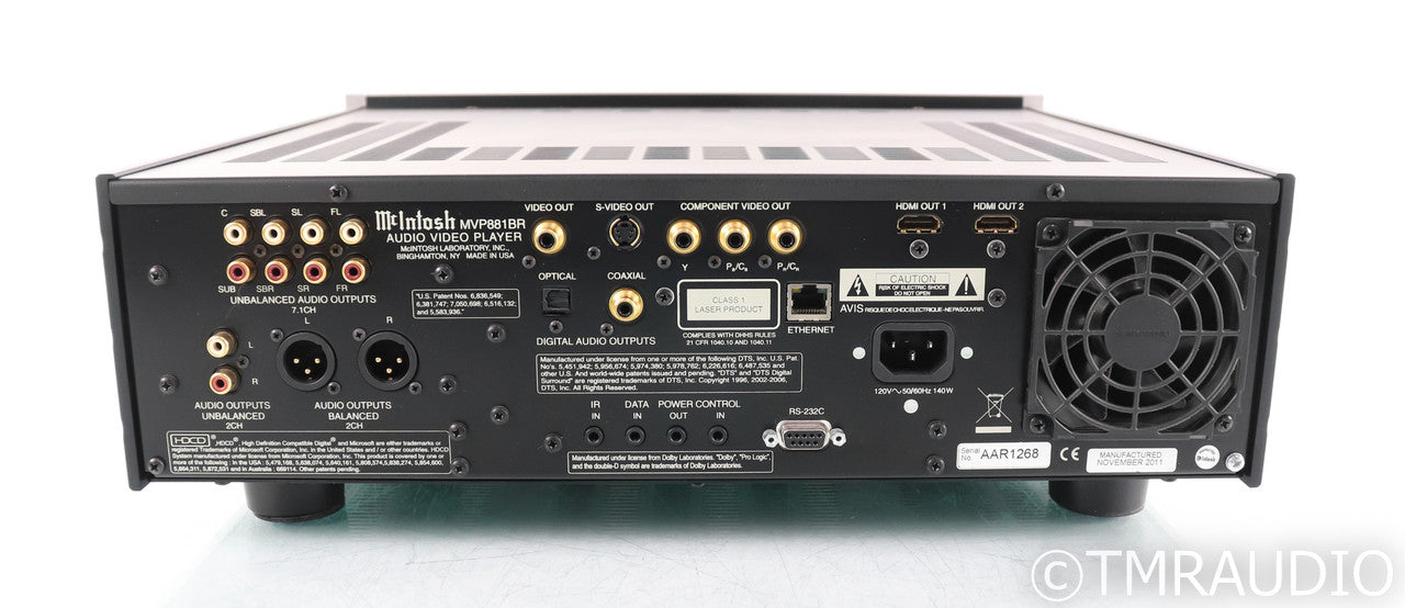 McIntosh MVP881BR Universal Disc Player; MVP-881 BR; Remote