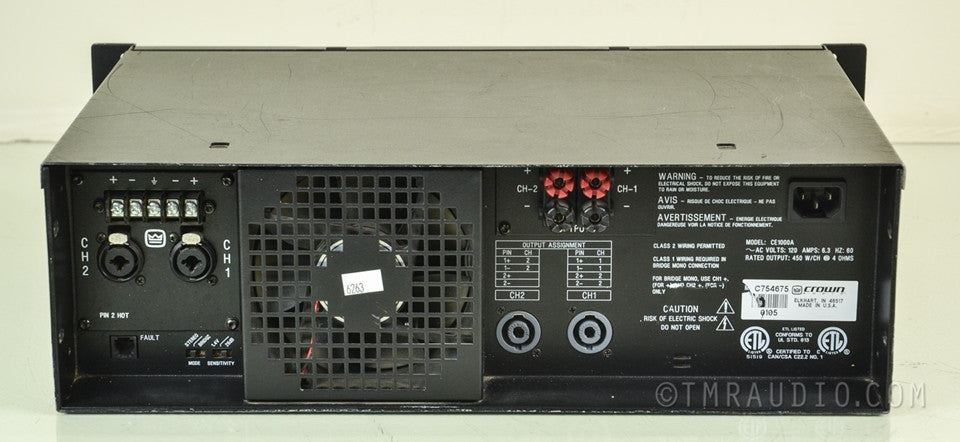 Crown CE1000 Stereo Professional Power Amplifier