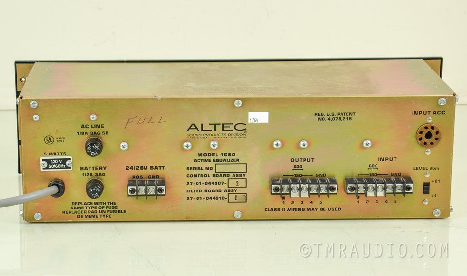 Altec 1650 Vintage Active Equalizer