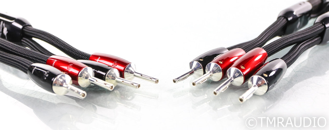 AudioQuest William Tell Silver ZERO Speaker Cables; 8ft Pair; 72v DBS