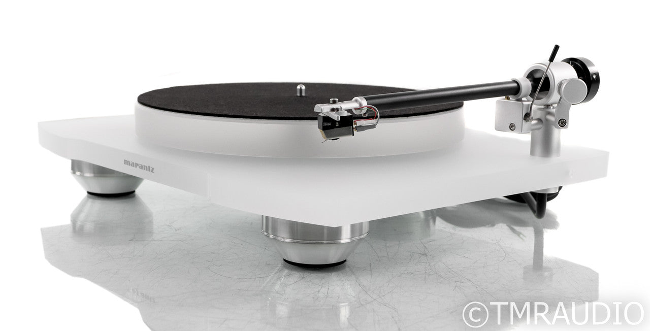 Marantz TT-15 Belt Drive Turntable; White; Clearaudio Virtuoso Wood MM Cartridge