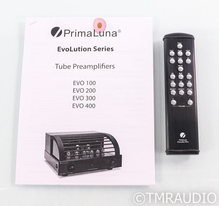 PrimaLuna EvoLution EVO 400 Stereo Tube Preamplifier; Silver; Remote