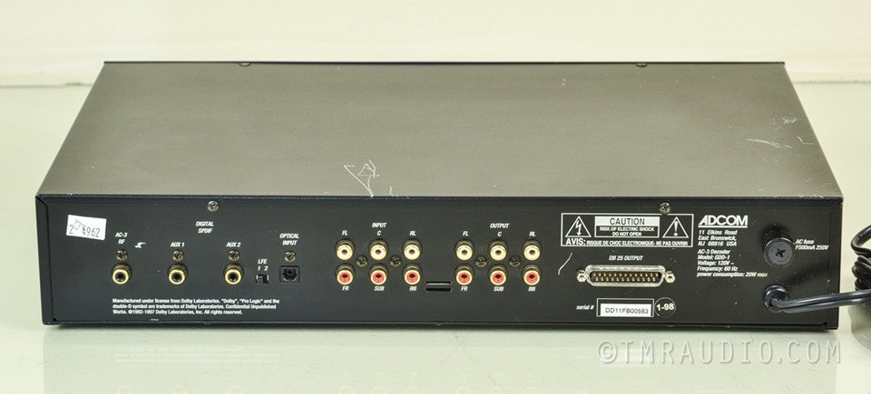 Adcom GDD-1 Dolby Digital Decoder DAC