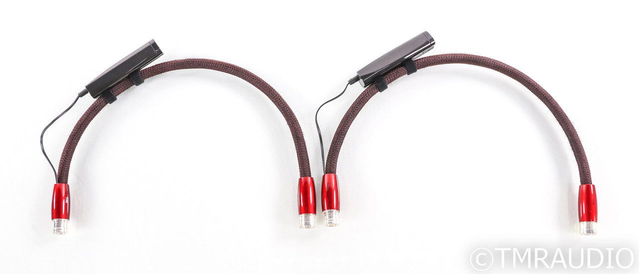 AudioQuest Fire XLR Cables; 0.5m Pair Balanced Interconnects; 72v DBS