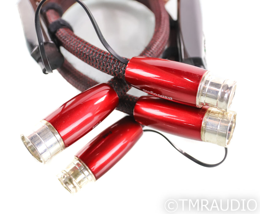 AudioQuest Fire XLR Cables; 0.5m Pair Balanced Interconnects; 72v DBS