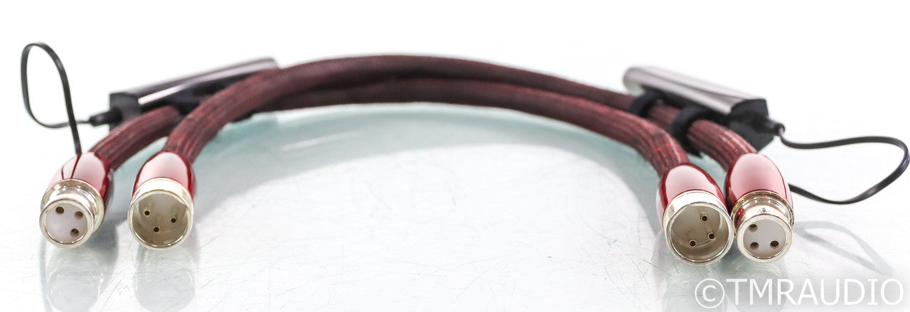 AudioQuest Fire XLR Cables; 0.5m Pair Balanced Interconnects; 72v DBS