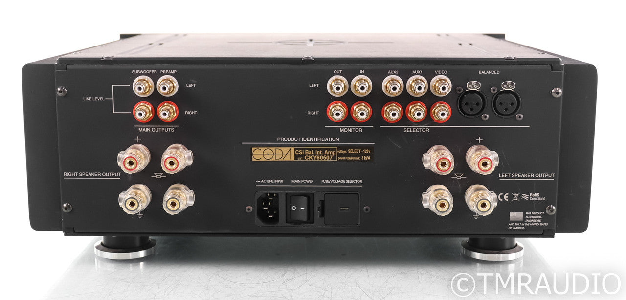 Coda CSib Stereo Integrated Amplifier; Remote; Black; C-Sib