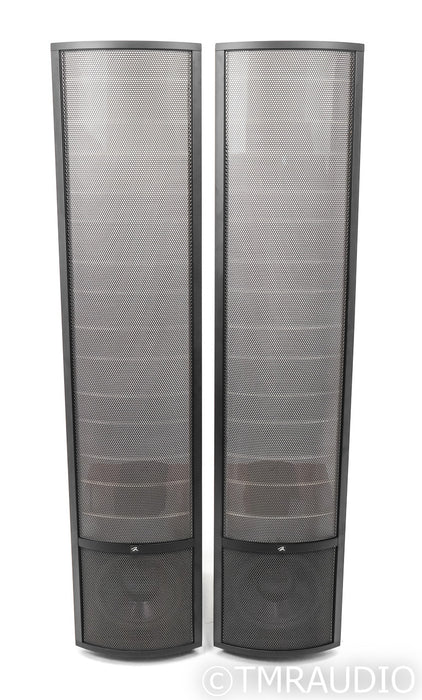 Martin Logan Montis Floorstanding Electrostatic Hybrid Speakers; Black & Cherry Pair