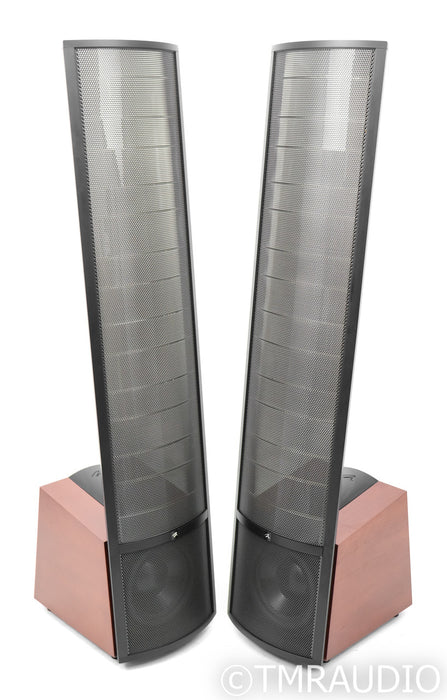 Martin Logan Montis Floorstanding Electrostatic Hybrid Speakers; Black & Cherry Pair