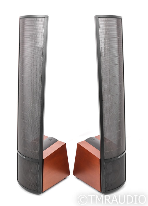 Martin Logan Montis Floorstanding Electrostatic Hybrid Speakers; Black & Cherry Pair