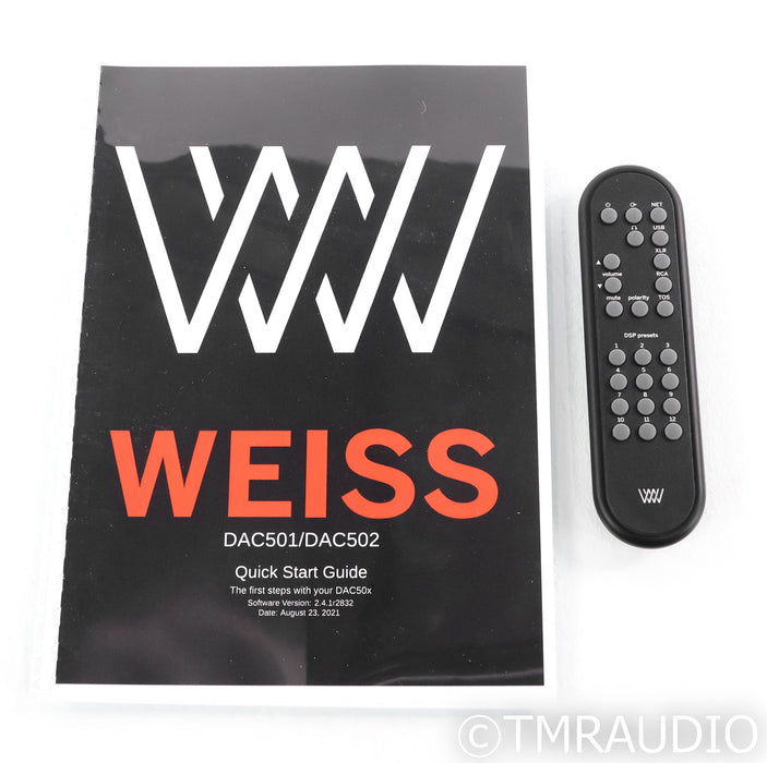 Weiss DAC501 Network Streaming DAC; D/A Converter; Black; Remote