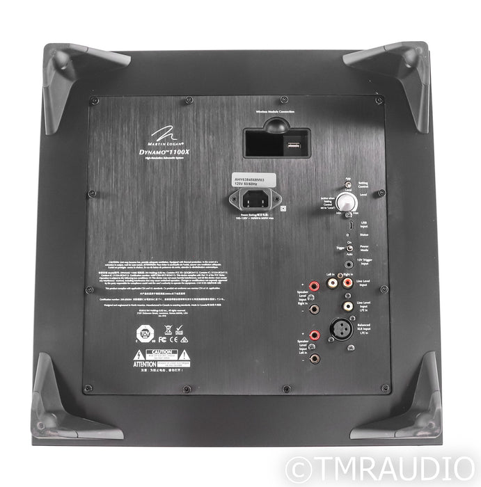 Martin Logan Dynamo 1100X 12" Powered Subwoofer; 100-X; Black; Wireless Capable