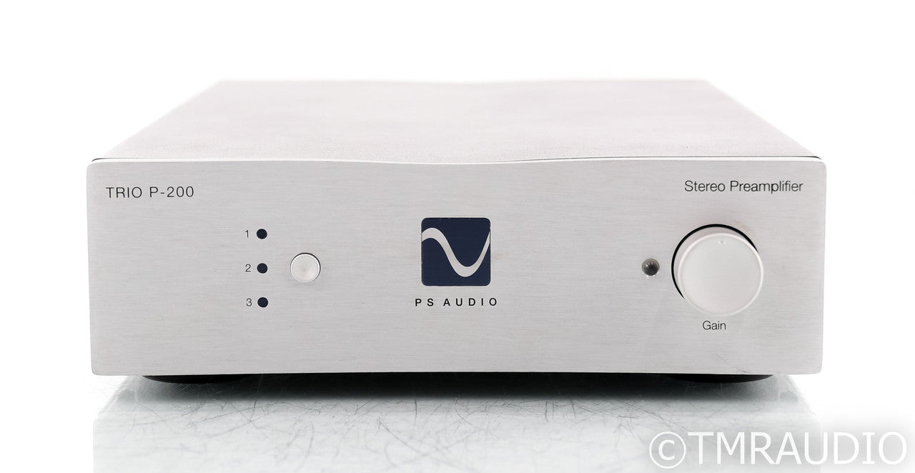 PS Audio Trio P-200 Stereo Preamplifier; P200; Silver; Remote