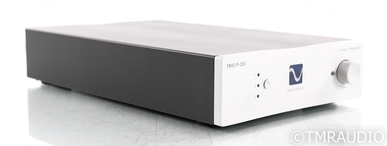 PS Audio Trio P-200 Stereo Preamplifier; P200; Silver; Remote