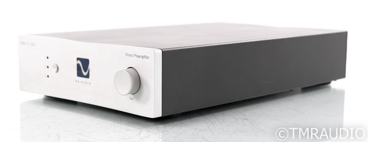 PS Audio Trio P-200 Stereo Preamplifier; P200; Silver; Remote