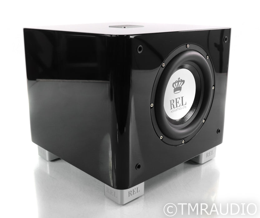 REL T/7x 8" Powered Subwoofer; T7x; Piano Black