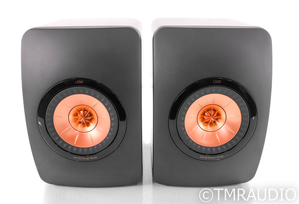 KEF LS50 Bookshelf Speakers; LS-50; Black