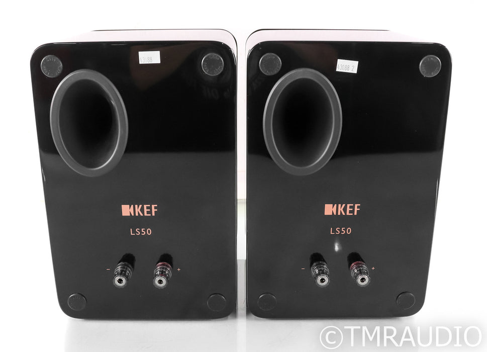 KEF LS50 Bookshelf Speakers; LS-50; Black
