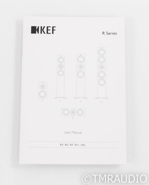 KEF R3 Bookshelf Speakers; R-3; Gloss Black Pair