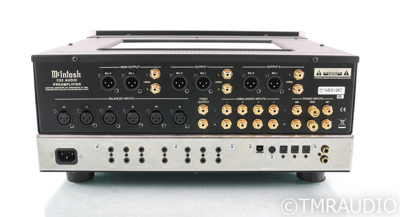 McIntosh C52 Stereo Preamplifier; Remote; DAC; MM / MC Phono; C-52