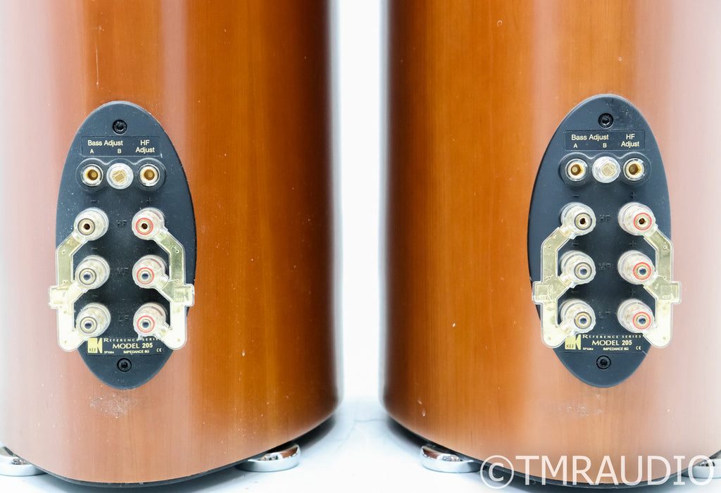 KEF Reference Series 205 Floorstanding Speakers; Cherry Pair