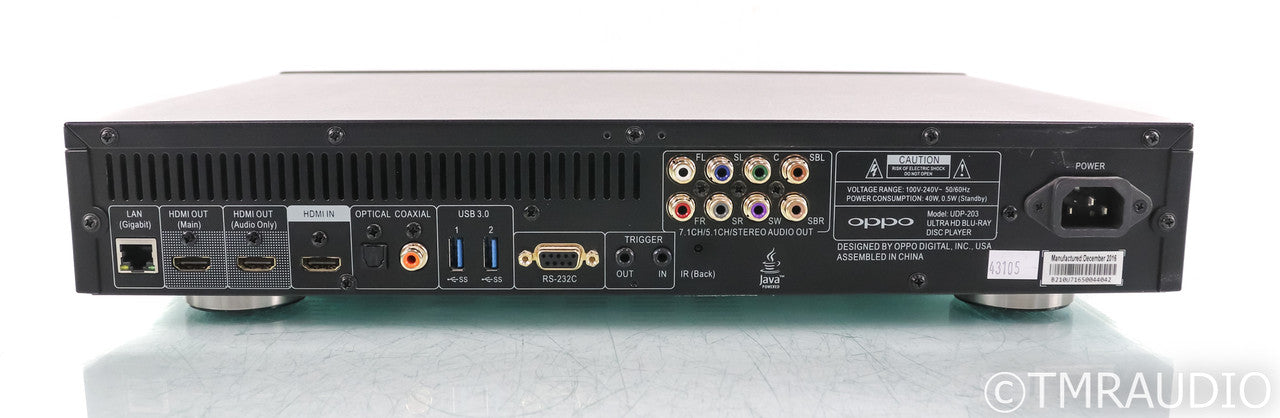 Oppo UDP-203 Universal 4K Blu-Ray Player; UDP203; Remote