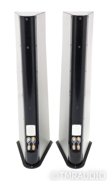 YG Acoustics Carmel Floorstanding Speakers; Brushed Aluminum Pair
