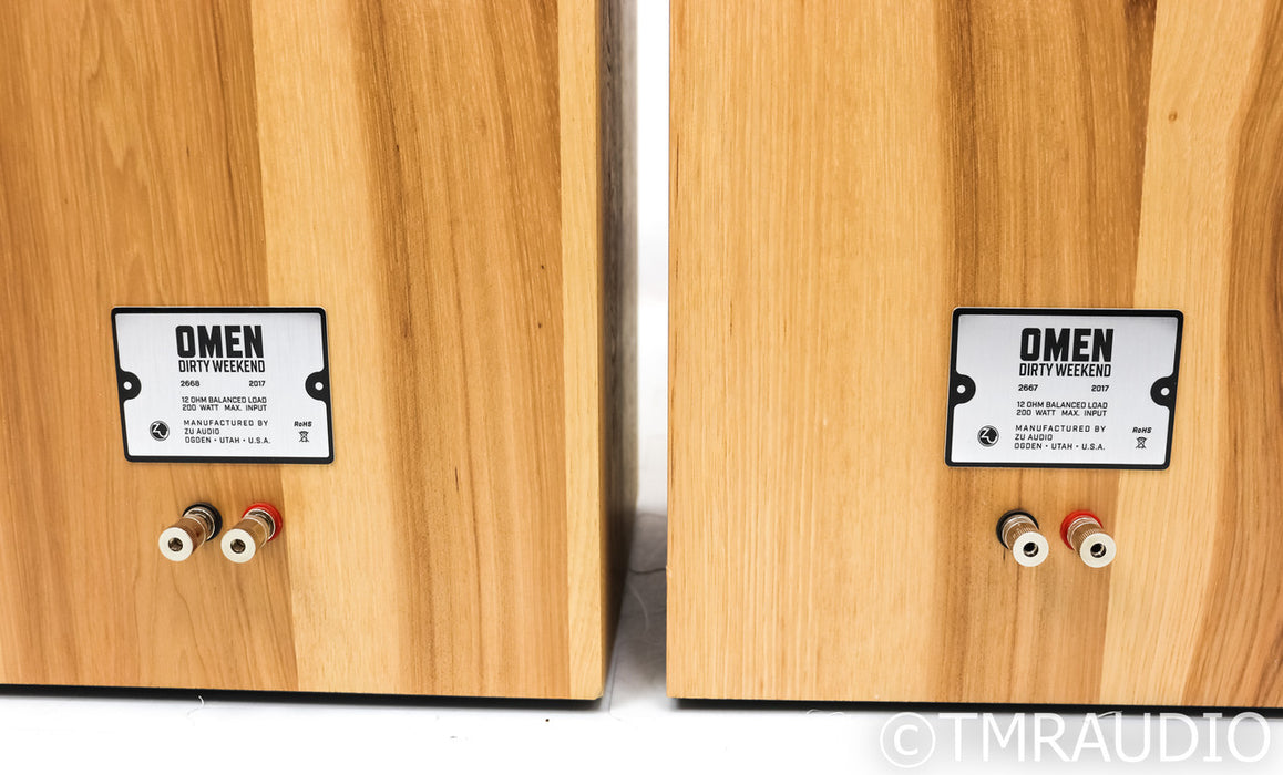 Zu Audio Omen Dirty Weekend MkII Floorstanding Speakers; Rustic Hickory Pair