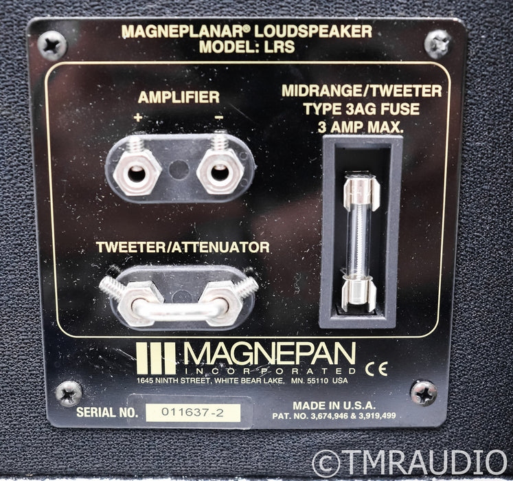 Magnepan LRS Planar Magnetic Floorstanding Speakers; Black Pair