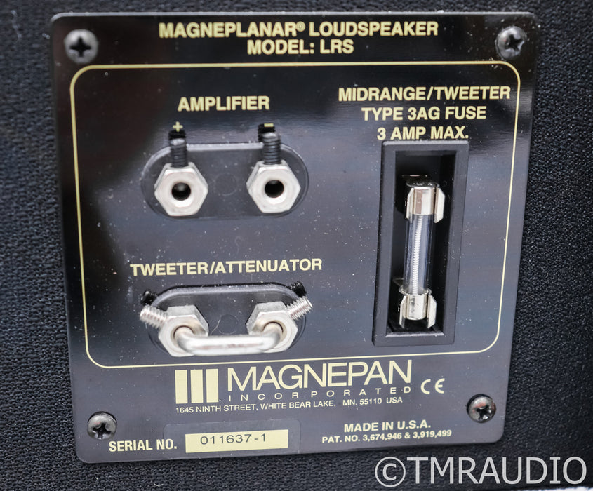Magnepan LRS Planar Magnetic Floorstanding Speakers; Black Pair