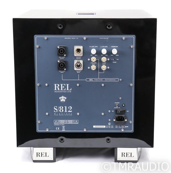 REL S/812 12" Powered Subwoofer; S812; Gloss Black