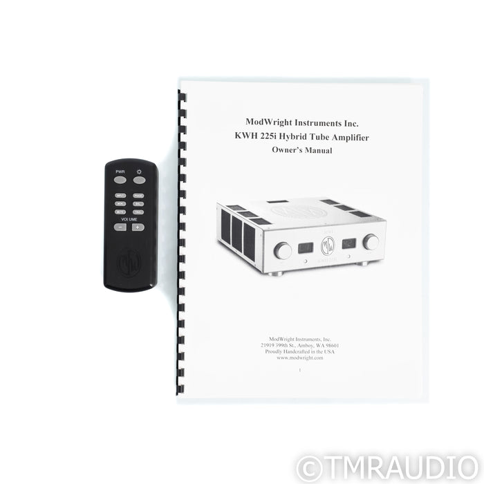 ModWright KWH 225i Stereo Tube Hybrid Integrated Amplifier; Black; Remote