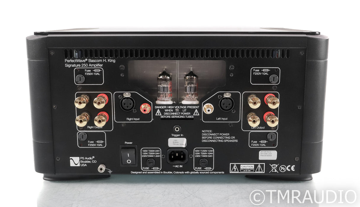 PS Audio BHK Signature 250 Stereo Tube Hybrid Amplifier; Black (Used)