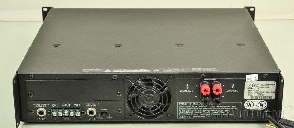 QSC Audio MX-1500a Professional Stereo Power Amplifier