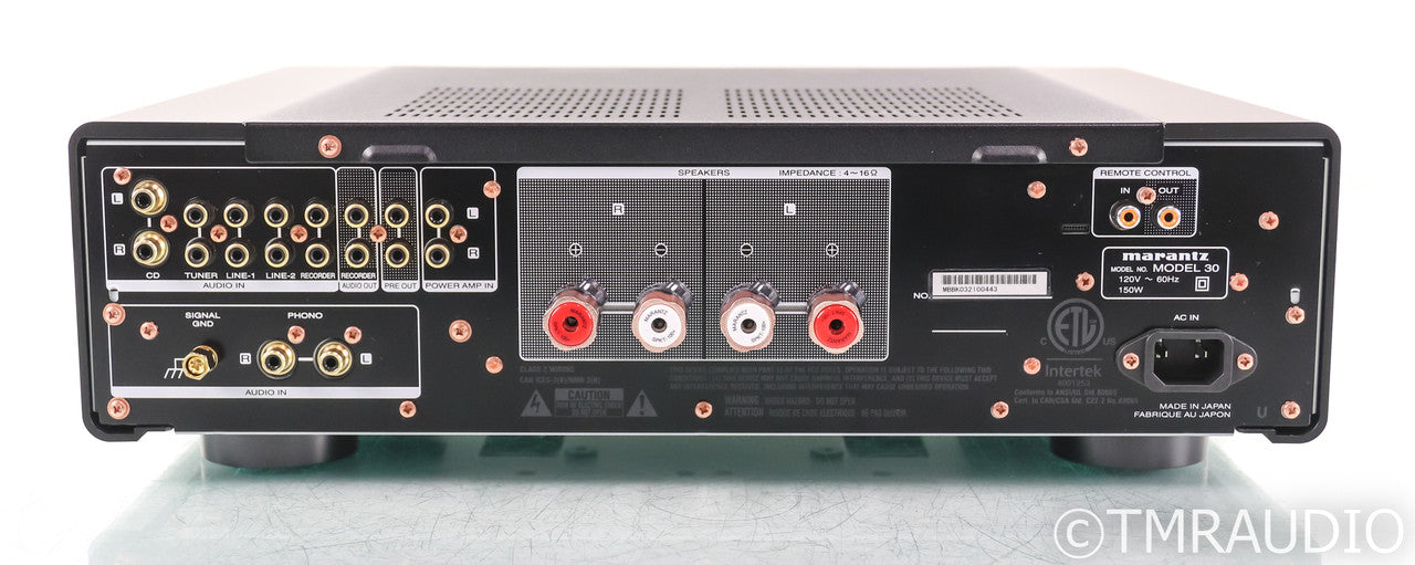 Marantz Model 30 Stereo Integrated Amplifier; Remote; Black; MM / MC Phono