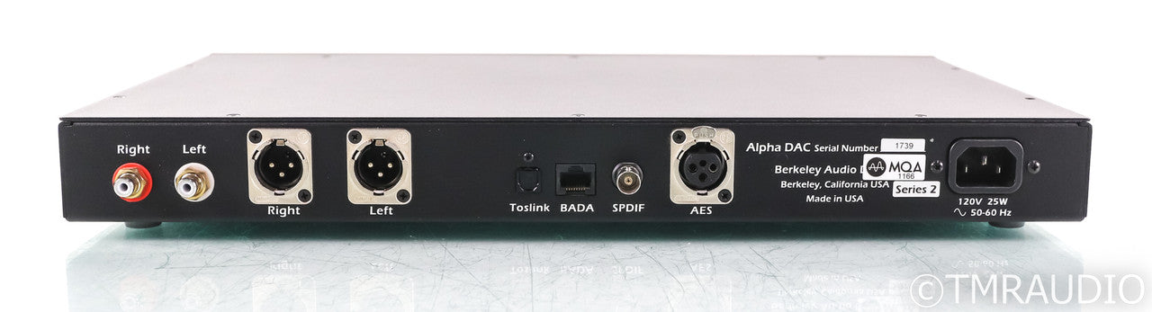 Berkley Audio Design Alpha DAC Series 2; D/A Conveter; Remote