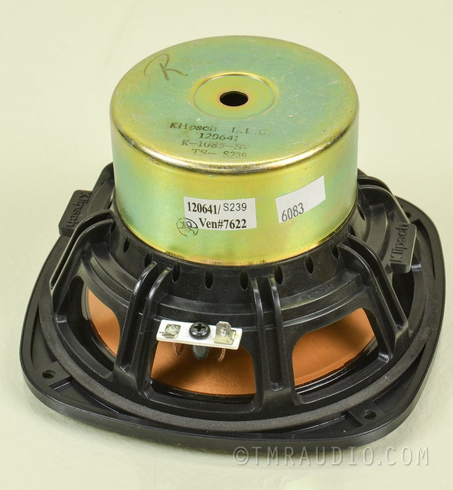 KLIPSCH RC-3 CENTER CHANNEL Replacement Driver - ONE - K-1085-SV 6.5"