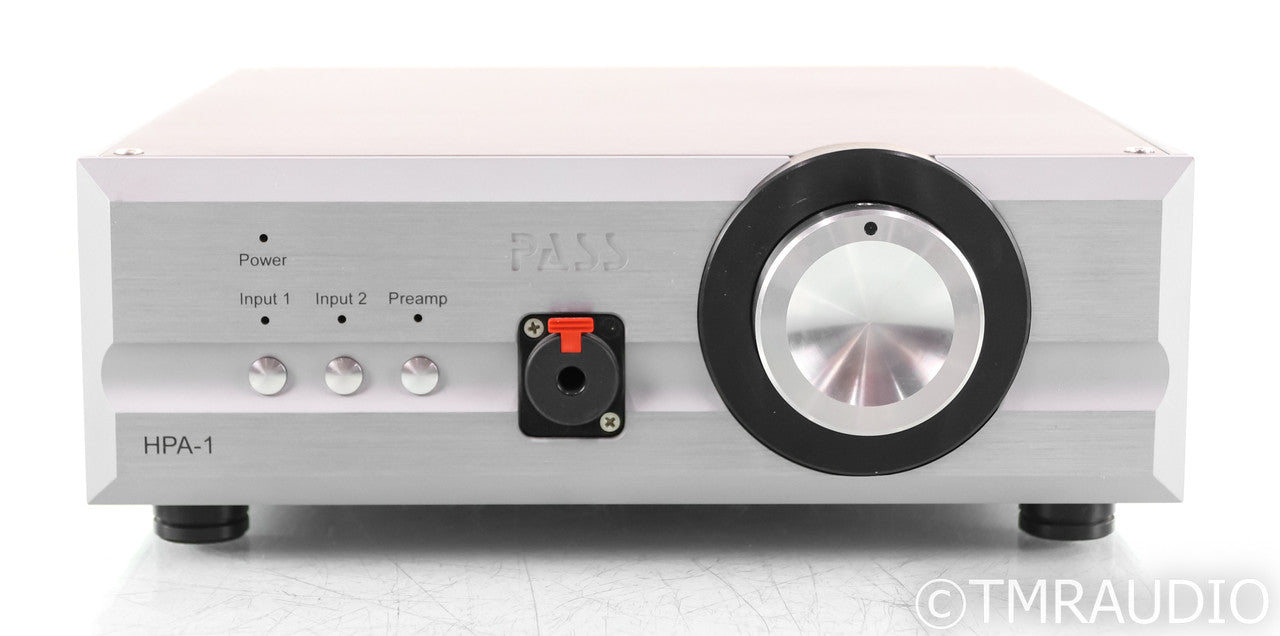 Pass Labs HPA-1 Headphone Amplifier; HPA1; Silver