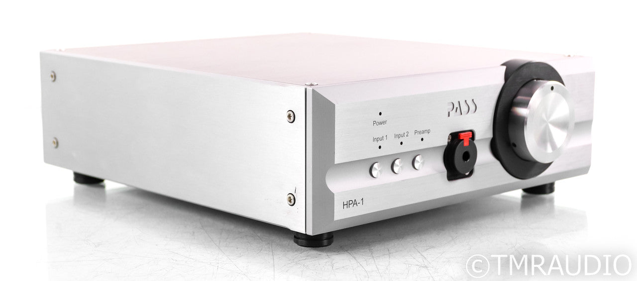 Pass Labs HPA-1 Headphone Amplifier; HPA1; Silver