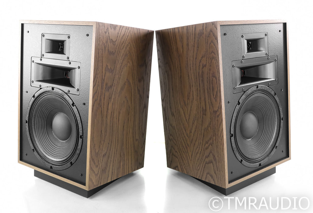 Klipsch Heresy IV Floorstanding Speakers; Heresy 4; Distressed Oak Pair