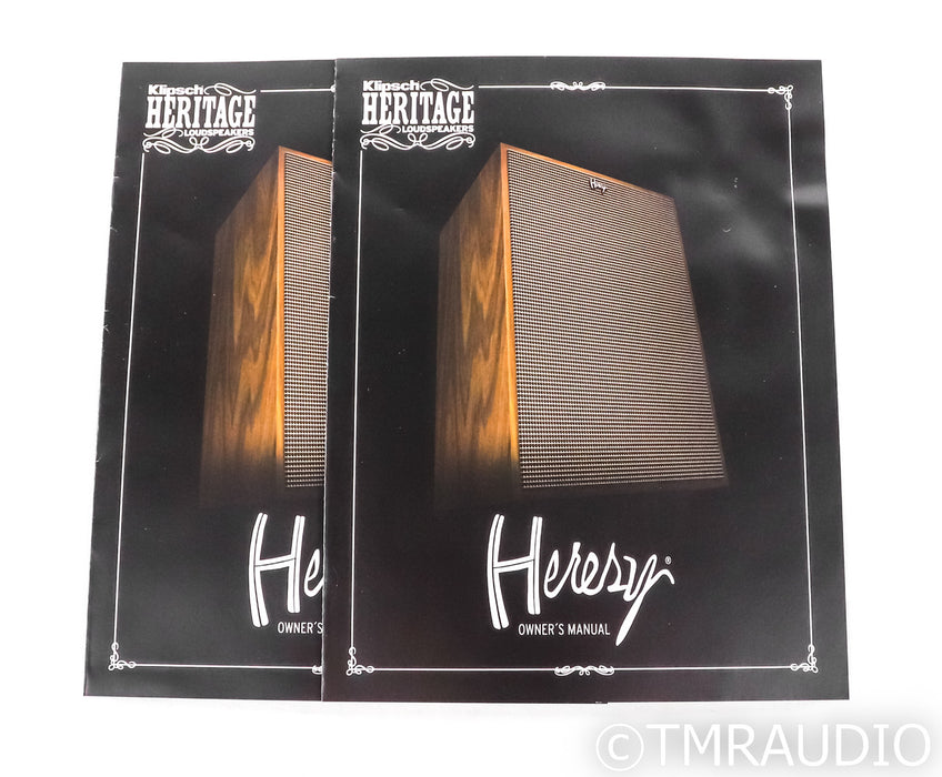 Klipsch Heresy IV Floorstanding Speakers; Heresy 4; Distressed Oak Pair