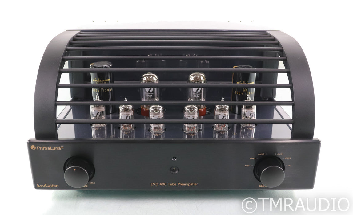 PrimaLuna EVO 400 Stereo Tube Preamplifier; Remote; Black