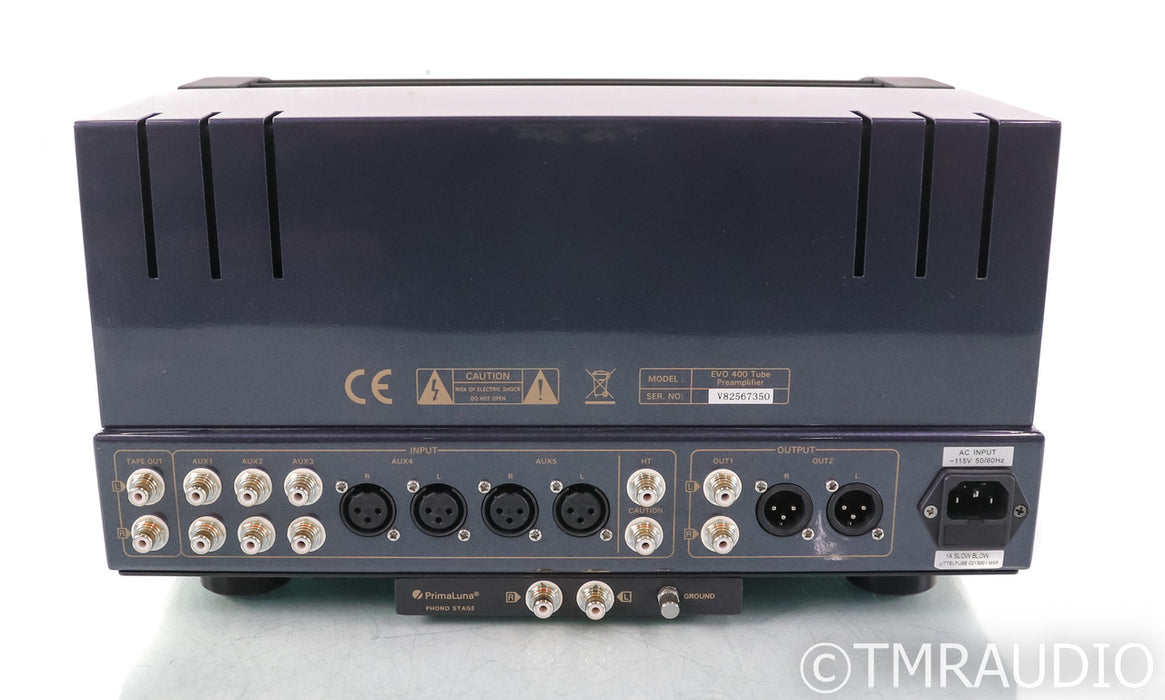PrimaLuna EVO 400 Stereo Tube Preamplifier; Remote; Black
