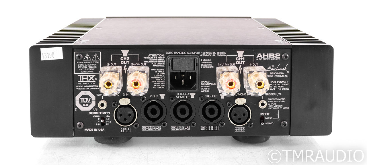 Benchmark AHB2 Balanced Stereo Power Amplifier; AHB-2